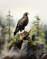 Fototapeta premium Common Black Hawk