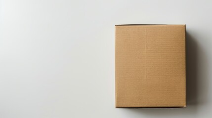 Carton box isolated on white background to be used for mockup projects. - obrazy, fototapety, plakaty