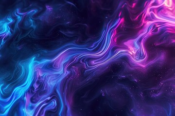 An abstract background featuring swirling patterns in shades of blue, pink, and purple, High-energy abstract background using electric blues and purples, AI Generated - obrazy, fototapety, plakaty