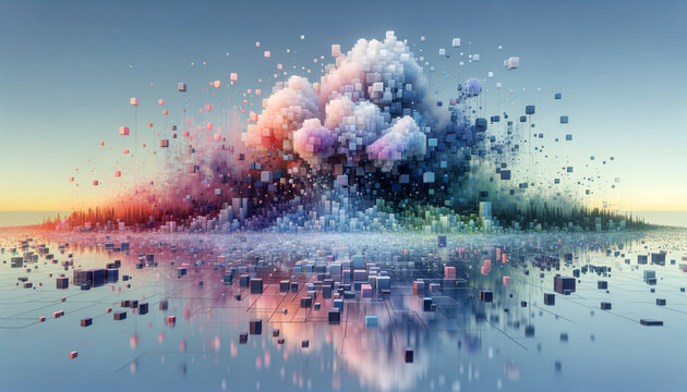 Tranquil digital disintegration of microservices in serene environment