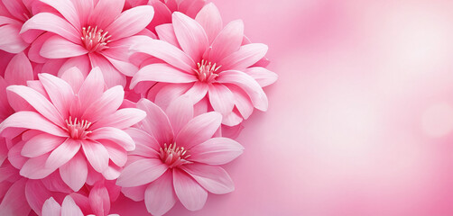 pink flowers, wedding invitation background