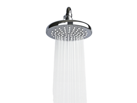 Shower head on the transparent background. Png image - Powered by Adobe