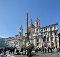 Fototapeta na wymiar piazza Navona, Rome, Italy 