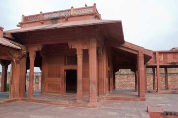 Agra, Uttar Pradesh / India - February 7, 2012 : The exterior part of the Turkish Sultan's house in the courtyard of the Jodhabai's palace in Fatehpur Sikri, Agra. © Shyamal