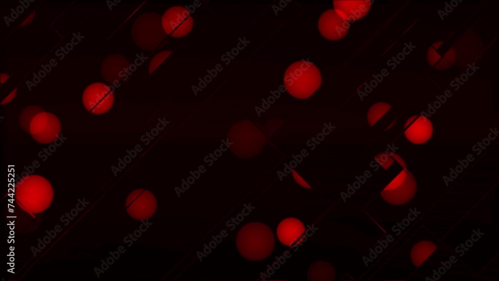 Poster animation of dark and abstract footage with soft and diffused light spots scattered across the frame