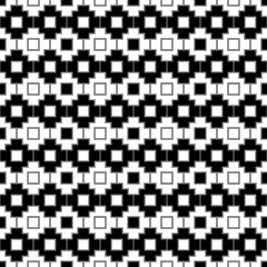 Fototapeta premium Seamless pattern. Folk image. Tribal wallpaper. Tribe motif. Ancient mosaic. Inca crosses, squares ornament. Ethnic background. Digital paper, web design, ethnical textile print. Vector artwork