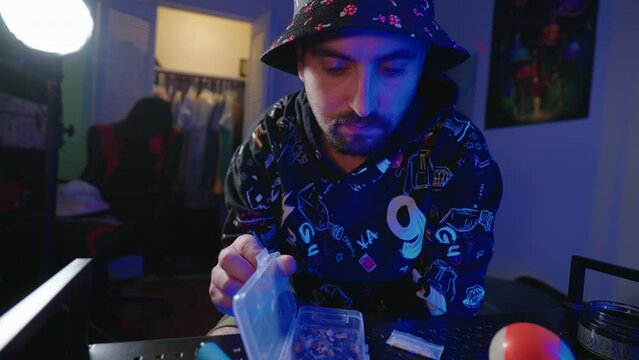 Adult male relapsing and taking illegal drugs. 30 years old caucasian.