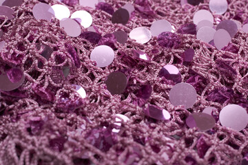 Glimmering Pink Knit Texture: Elegant Textile Craft