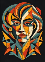 Fototapeta premium polygon art portrait