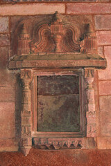 Agra, Uttar Pradesh / India - February 7, 2012 : An architectural interior view of the Jodhabai...
