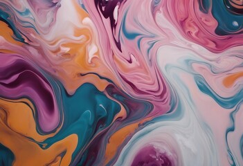 Fluid Art Abstract colorful background wallpaper Mixing acrylic paints Modern art Marble texture