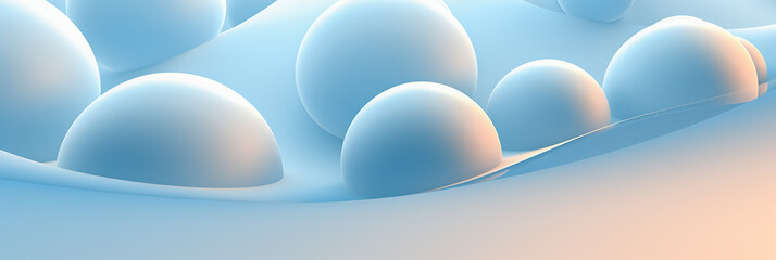 blue liquid and spheres background