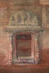 Agra, Uttar Pradesh / India - February 7, 2012 : An architectural interior view of the Jodhabai palace in Fatehpur Sikri, Agra.