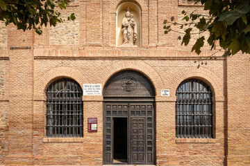 facade of Our Lady of Carmen Sanctuary in the city of Calahorra, province of La Rioja, Spain - 744231401