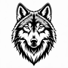 wolf head vector