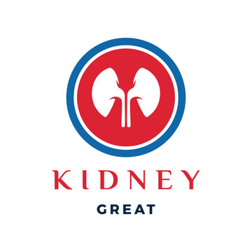 Kidney Icon Logo Design Template