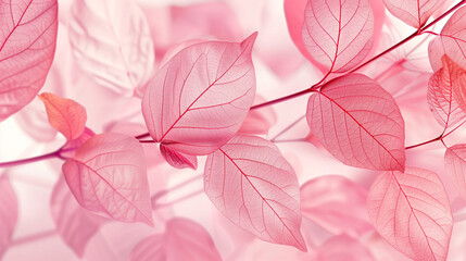 pink and leaves background wallpaper
