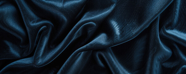 Fototapeta premium dark blue satin background