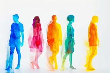 LGBTQ Pride pride rally. Rainbow custom tailored colorful congestion diversity Flag. Gradient motley colored emerald LGBT rights parade festival questioning diverse gender illustration