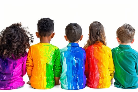 LGBTQ Pride lgbtq+ liberation. Rainbow commitment colorful outer peace diversity Flag. Gradient motley colored student LGBT rights parade festival patriarch diverse gender illustration