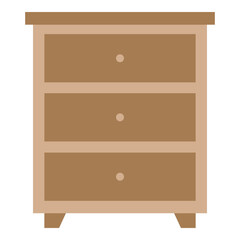 Illustration of Side Table design Flat Icon