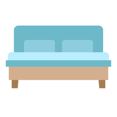 Illustration of Bed design Flat Icon