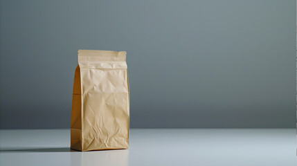 Versatile Khaki Food Paper Bag: A Stylish Choice for Mockups and Visual Appeal