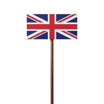 Schild mit der Flagge Großbritanniens