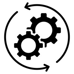 Process Icon Element For Design