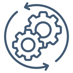 Process Icon Element For Design