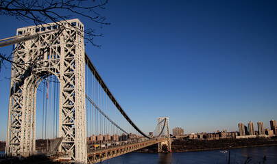 Washington Bridge over the Hudson River.