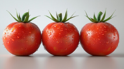 3d render red tomatoes 