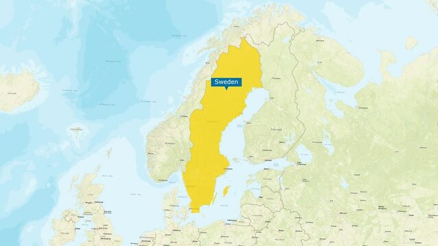 Animated Map of Sweden