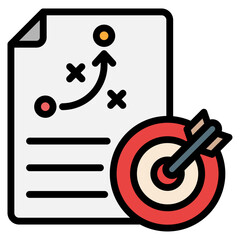 Strategic Planning Icon Element For Design