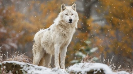 Obraz premium white wolves