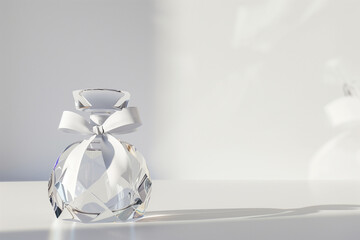 perfume bottle, delicacy, smell, beauty, generative AI, minimalist.
