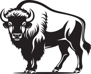 Unleash Brand Potential and Impact Black Bison Unwavering Quality and Heritage Black Bison Logo