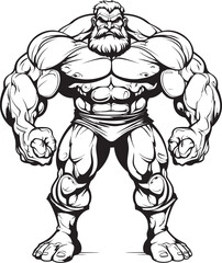 From Gym Rat to Graphic Ghost A Bodybuilder Caricature That Haunts the Mind The Shadowy Colossus A Bodybuilder Caricature Thats More Than Meets the Eye