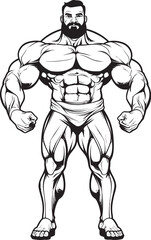 Ripped and Grinning Gigantic Gains Get Goofy in Graphic Form Gym Rat to Giggle Magnet This Caricature Flexes Funny
