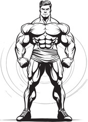 Iron Will, Inked Image Celebrating the Strength Within The Schwarz enegger Silhouette A Beacon of Bodybuilding Inspiration