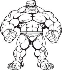 Ink Stained Titan A Bodybuilder Caricature with a Hint of the Unknown From Gym Rat to Graphic Enigma This Caricature Sparks Curiosity