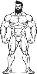 From Gym Rat to Graphic Ghost This Caricature Haunts the Mind The Shadowy Colossus A Bodybuilder Caricature with More Than Meets the Eye