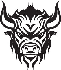 Resilience and Resolve A Bull Mascot for Overcoming Challenges Pioneering Spirit A Bull Head Icon for Trailblazing Brands 5