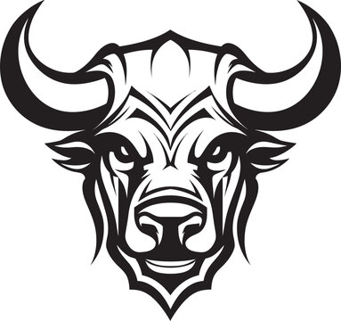 Unleash the Moo mentum A Powerful Mascot Icon Horned Hero A Classic Mascot with Modern Appeal