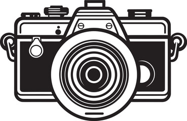 Eye of the Lens Line Art Camera Logo Capture the Moment Minimalist Camera Icon