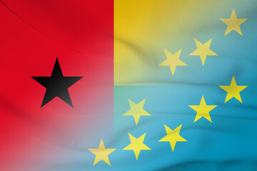Guinea Bissau and Tuvalu state flag transborder relations TUV GNB