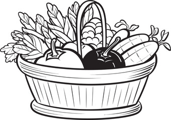 The Veggie Bunch Color Your Own Vegetable Band Garden Gourmets Color a Feast for the Eyes