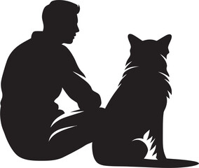 Tailored Tails Iconic Black Logo for Dog and Owner Pawfect Partners Vector Icon Design for Canine and Human