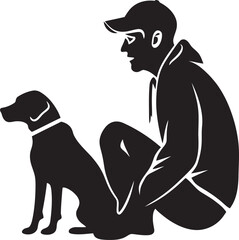 Furry Family Badge Vector Graphic Bonded Buddies Logo Black Icon Design