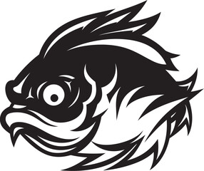 Ocean Odyssey Tropical Fish Icon Design Tropical Trends Black Iconic Fish Logo